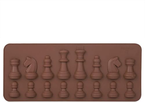 Chocolate de silicona, forma de pieza de ajedrez internacional, pastel de chocolate, gelatina, fondant, horneado, para decoración de pastel de dulces