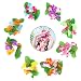 Annhao 32 Piezas Hawaianas Leis Luau Flores con 16 Pulseras 8 Diademas...
