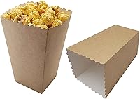 Vista 1 de We Moment Caja de papel kraft para palomitas de maíz, contenedor de cartón para palomitas de maíz, para fiestas, paquete de 36