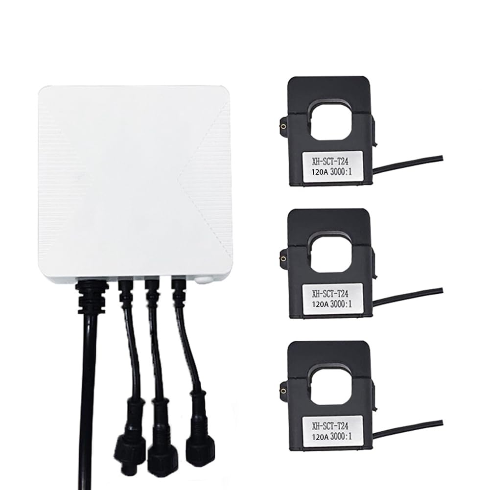 Tuya Life pojedynczy 3-fazowy miernik WH WiFi 120 A, konwerter prądowy, monitorowanie zużycia energii