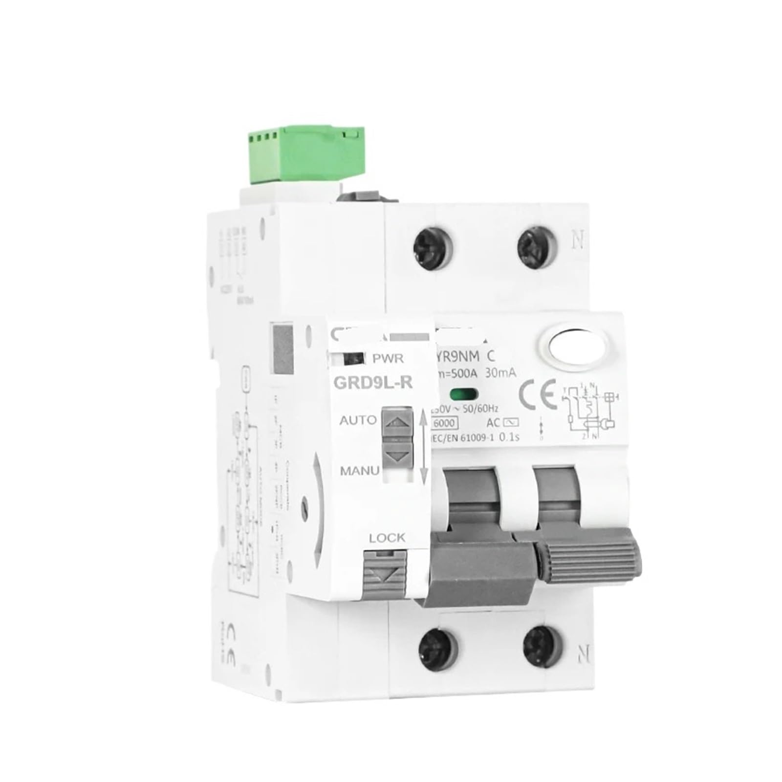 Disjoncteur de fuite à réenclenchement automatique 40A 30mA protection surintensité