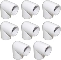 Vista 17 de Accesorio en T de PVC de 1", Conector de Codo de 3 Vías, Codo de 90 Grados con Salida Lateral Grado Muebles, Accesorios de Esquina de PVC