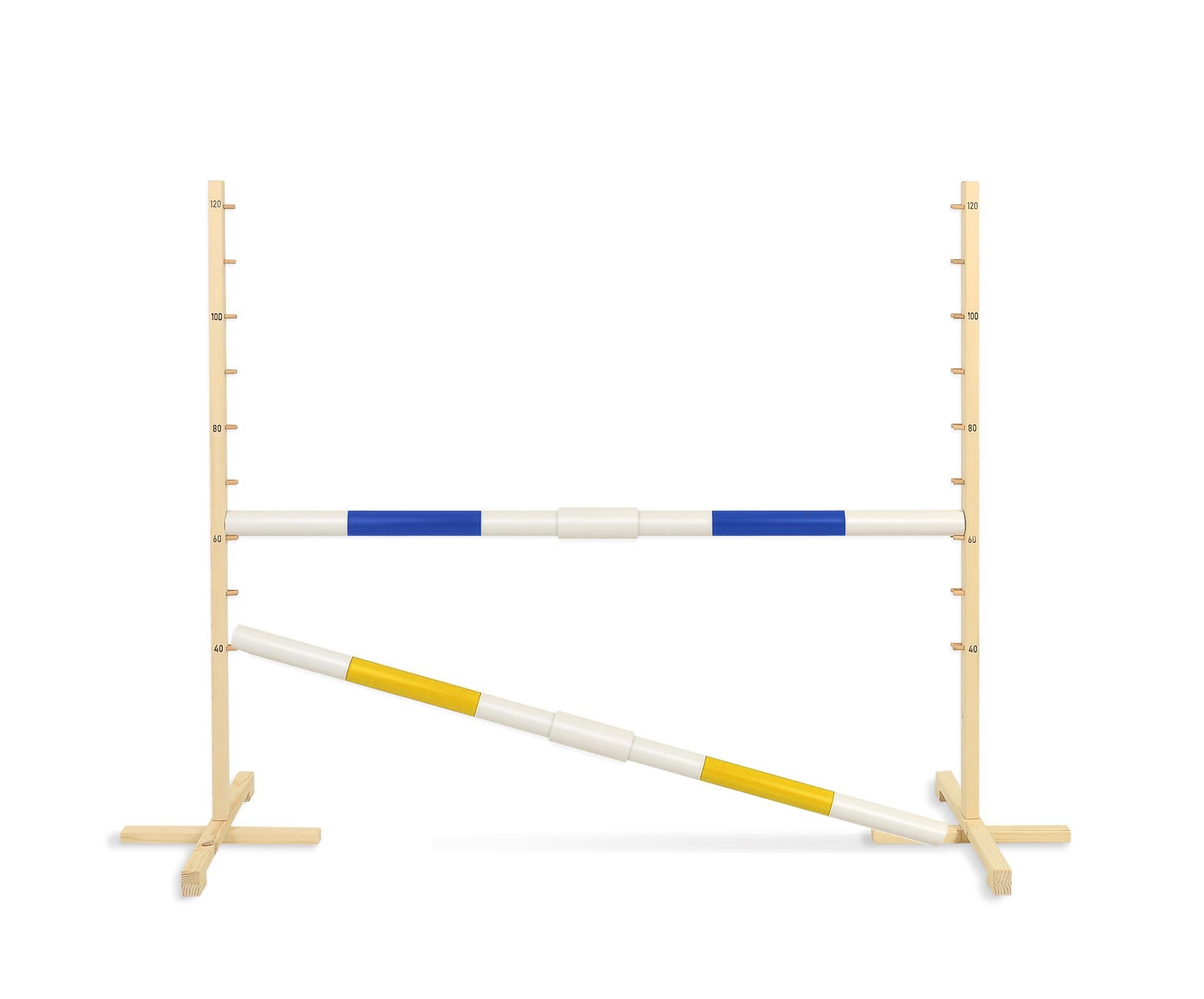 Pasador de obstáculo para Hobby Horse 160 cm con Dos Vigas de 50 mm - Azul