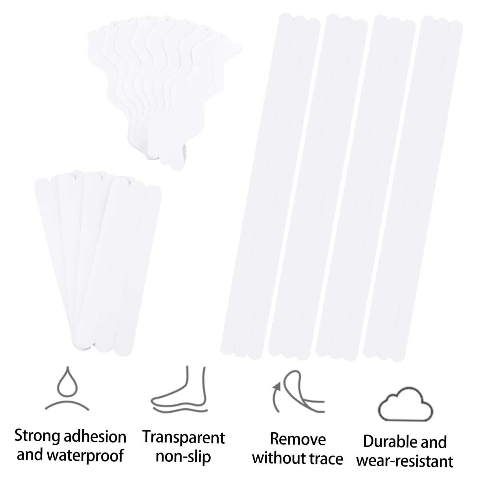 STOBOK 3 Sätze Anti-Slip-Patch-Set Duschgriffe Anti-rutsch-Klebeband Für Die Badewanne rutschfeste Streifen Für Die Badewanne Dein Rutschfestes Traktionsband Morgen 48 Stück * 3