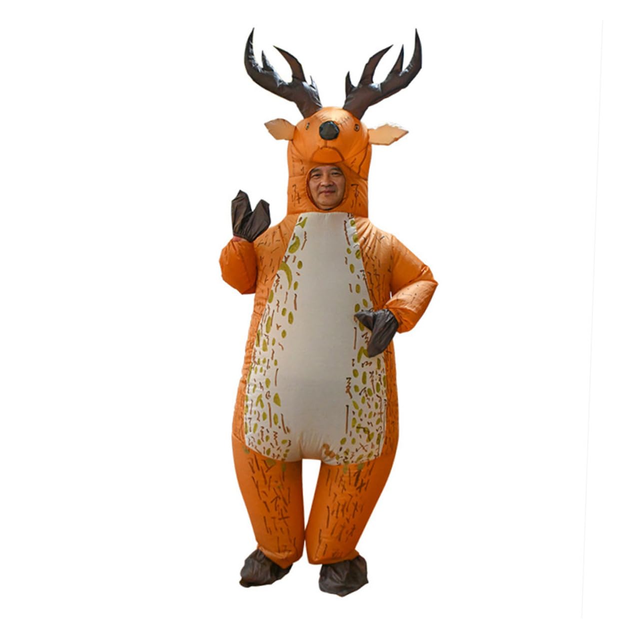 Nadmuchiwany Kostium Renifera Święta Lekki Strój Do Cosplay i Imprez Karnawałowych Łatwy Do Założenia i Zdjęcia Losowy Kolor