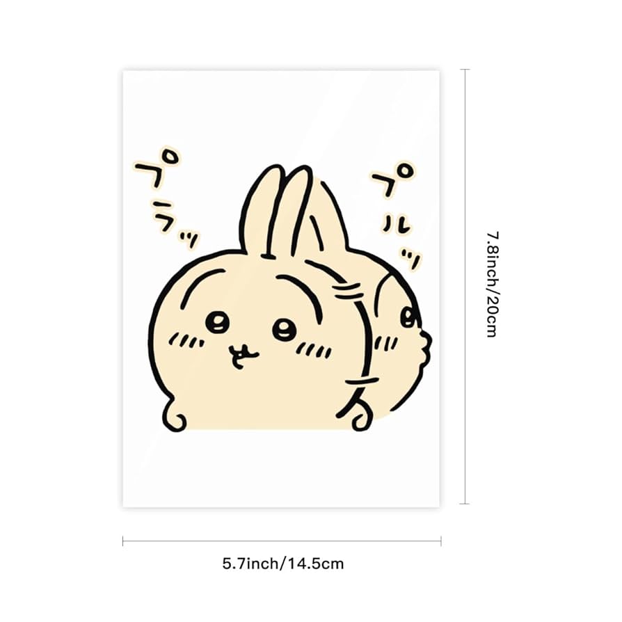 ちいかわ　うさぎ　8点セット ランダムシール付き Amazon | サンスター文具 ちいかわ シール ピースシール ちい
