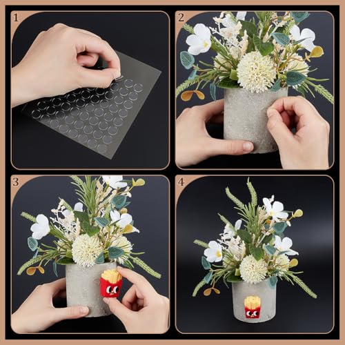 PH PandaHall 800er Pack Doppelseitige Acryl Klebepunkte 10mm Runde Durchsichtige Klebepunkte Mehrzweck Klebebänder Für Büro Zuhause Wandbasteln Poster Kunstprojekte Dekoration Basteln Hochzeit