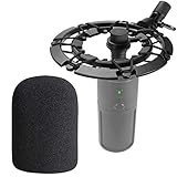 Shock Mount with Pop Filter for Razer Seiren X Microphone, Seiren X Shock Mount Reduces Vibration Noise Matching Mic Stand Boom Arm by SUNMON