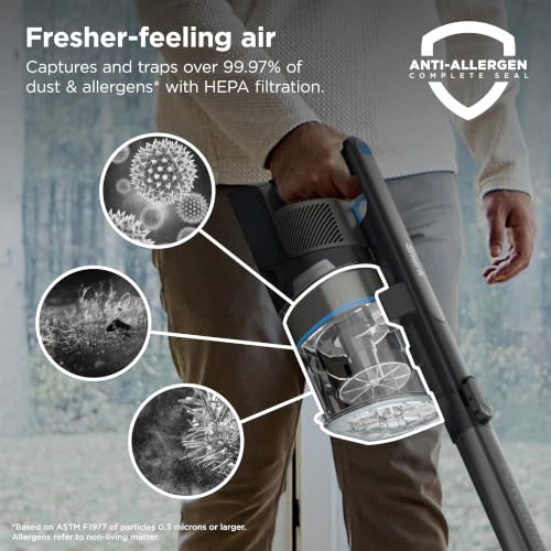 Image of Shark PowerPro Reveal Plus Cordless Vacuum Cleaner - Charcoal - IZ376H | Lightweight Vacuum for Hardwood Floors and Carpet, Handheld Stick Design, Upholstery and Crevice Tools, 40-Min Runtime