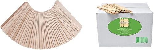 Perfect Stix Depresores de lengua, no estériles, 6 pulgadas, 500 unidades mayores, paquete de 500 unidades, marrón y PS-114st-1,000 palitos de