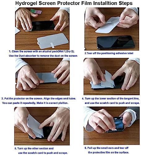 Image of FabeKee Screen Guard Full Screen Protector Film Compatible For Cellphone Self Healing Unbreakable Hd Hydrogel [Tpu Film] Flexible Film-Clear [Not Tempered Glass] (Moto Edge 50 Fusion 5G, Screen Guard)
