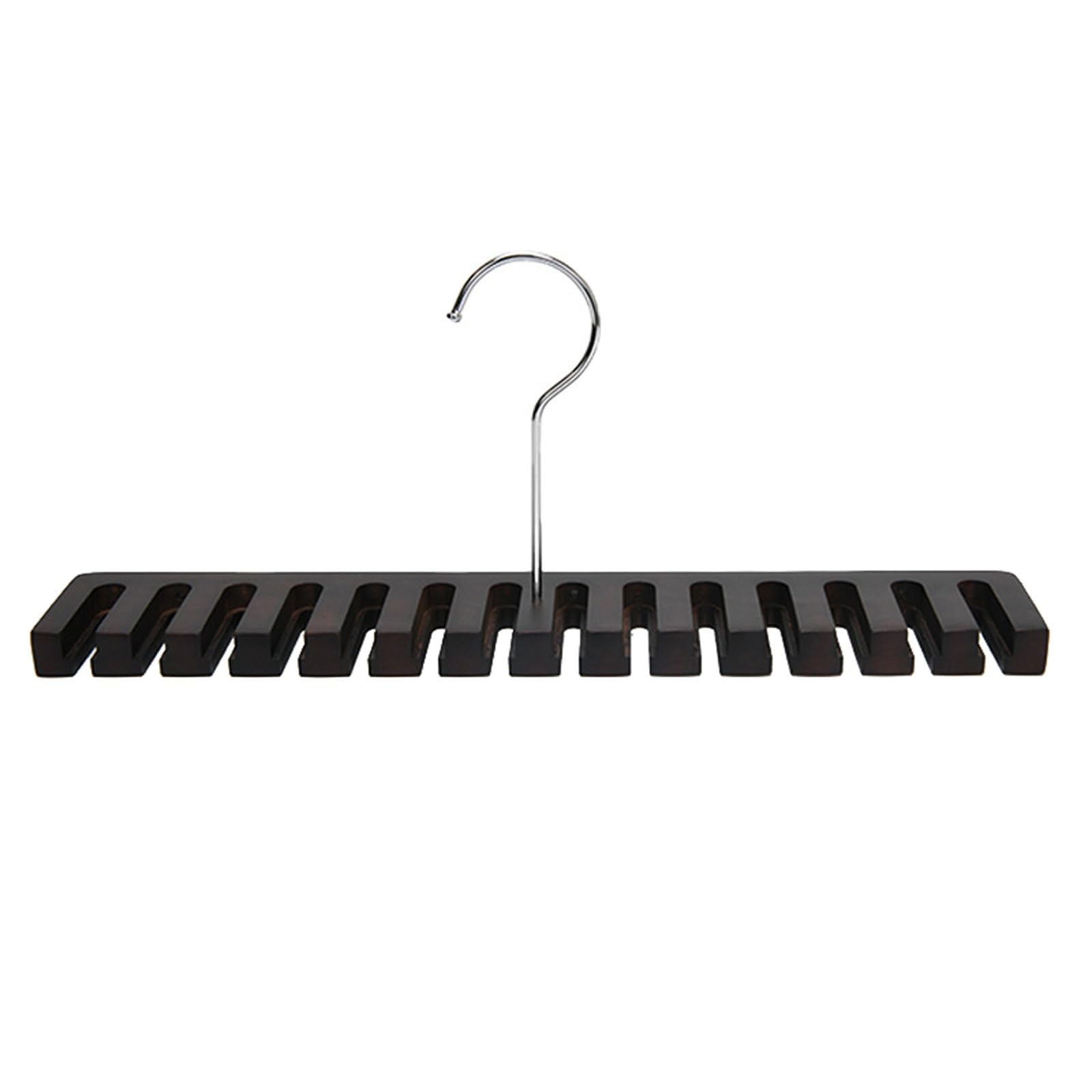 Solid Wood Hanger Hook Belt Vertical Storage Rack Space Saving Coat hanger
