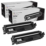 LD Compatible Toner Cartridge Replacements for HP 30X CF230X High Yield (Black, 2-Pack)