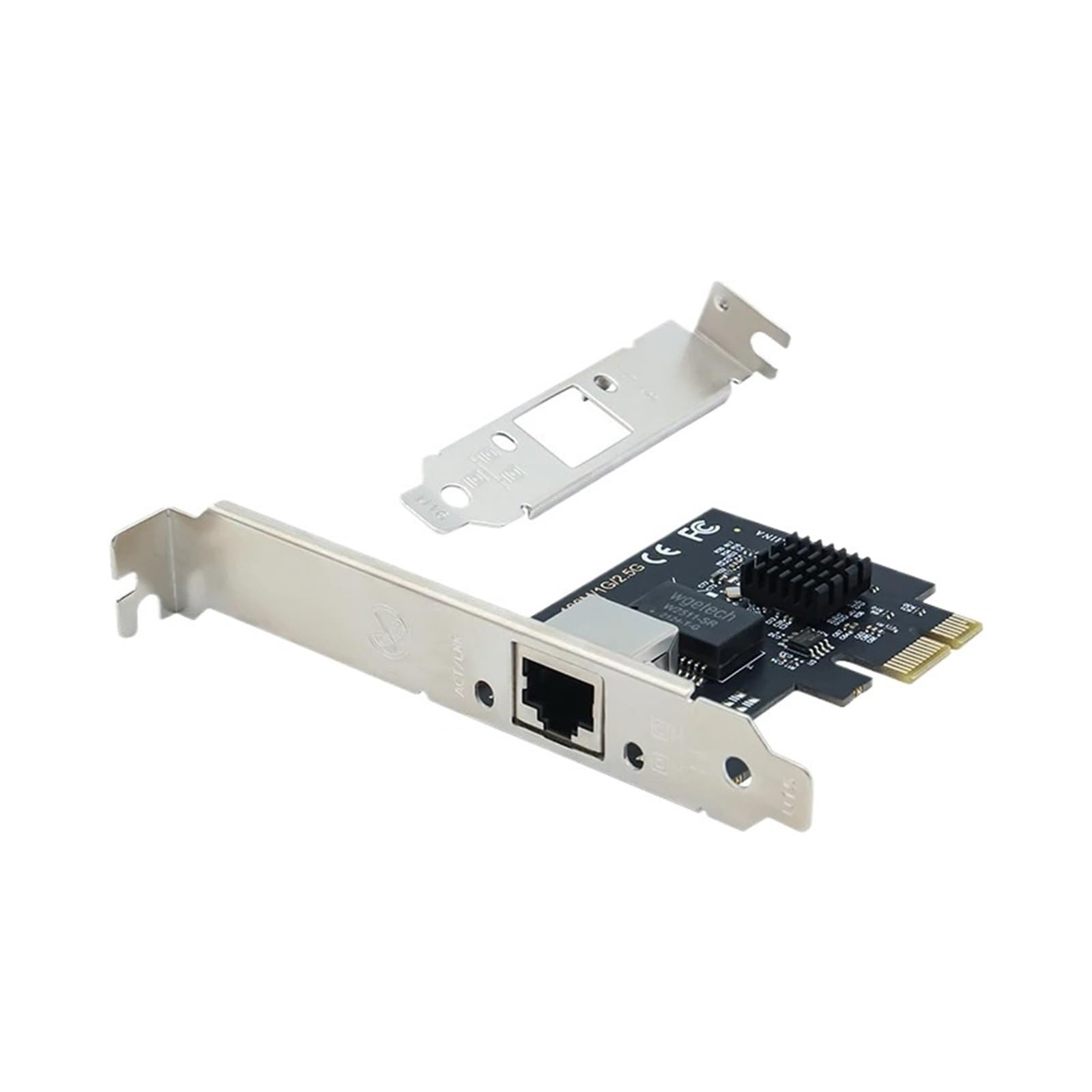 OSHZIKJII 2.5G PCI-E to RJ45 Network Card RTL8125B Gigabit Ethernet Network Card 10/100/2500Mbps 1Gbps/2.5Gbps