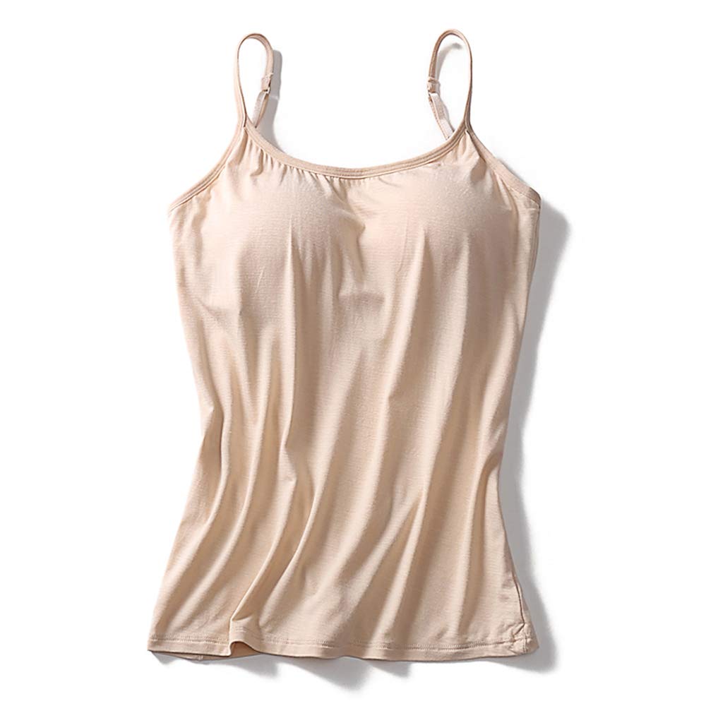 Lady Basic Padded Camisole with Adjustable Spaghetti Strap