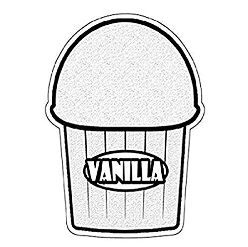 Vanilla Flavor Italian Ice Decal Shaved ice cart Stand