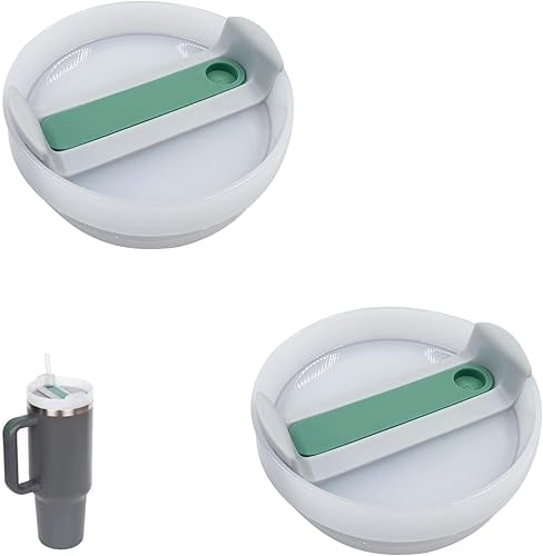 Miniatura 1 de Tapas de vaso de 40 onzas para Stanley Cup, paquete de 2 tapas de repuesto para Stanley Adventure Quencher, tapas de vaso de repuesto a prueba de