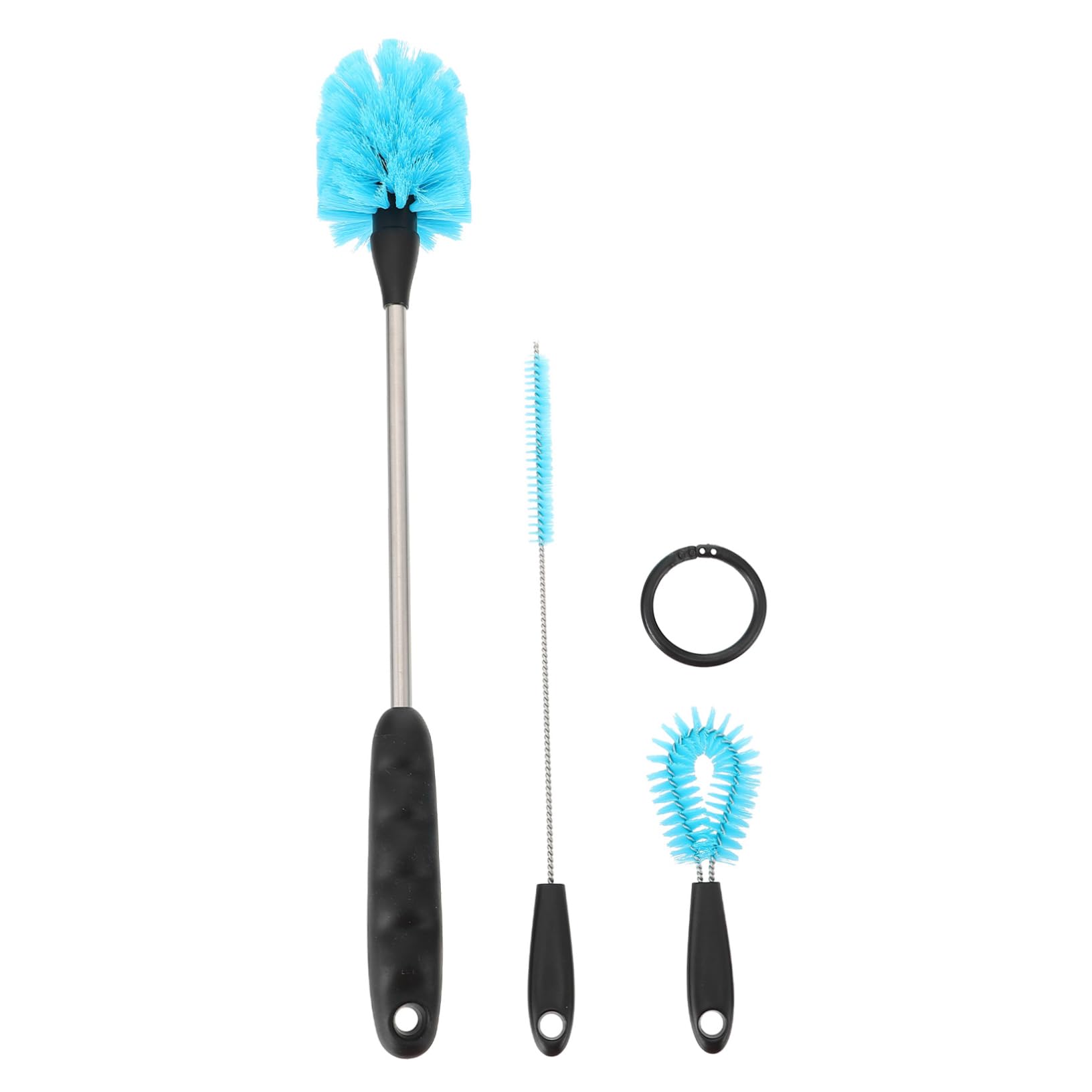 Gogogmee 3pcs Cleaning Brush Hand Wire Brush Cleaner Bottle Brush Long Handle Bottle Cleaner Multipurpose Clean Brush Water Bottle Mini Wire Brush Straw Cleaner Brush Nylon Blue
