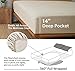 Simple&Opulence 100% Linen Sheet Set with Embroidery Washed - 4 Pieces (1 Flat Sheet & 1 Fitted Sheet & 2 Pillowcases) Natural Flax Soft Bedding Breathable Farmhouse - Linen, Queen Size