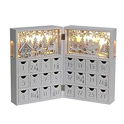 PE Christmas Wooden Advent Calendar Book