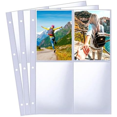 Bamyli A4 30 Pack Photo Sleeves Cover