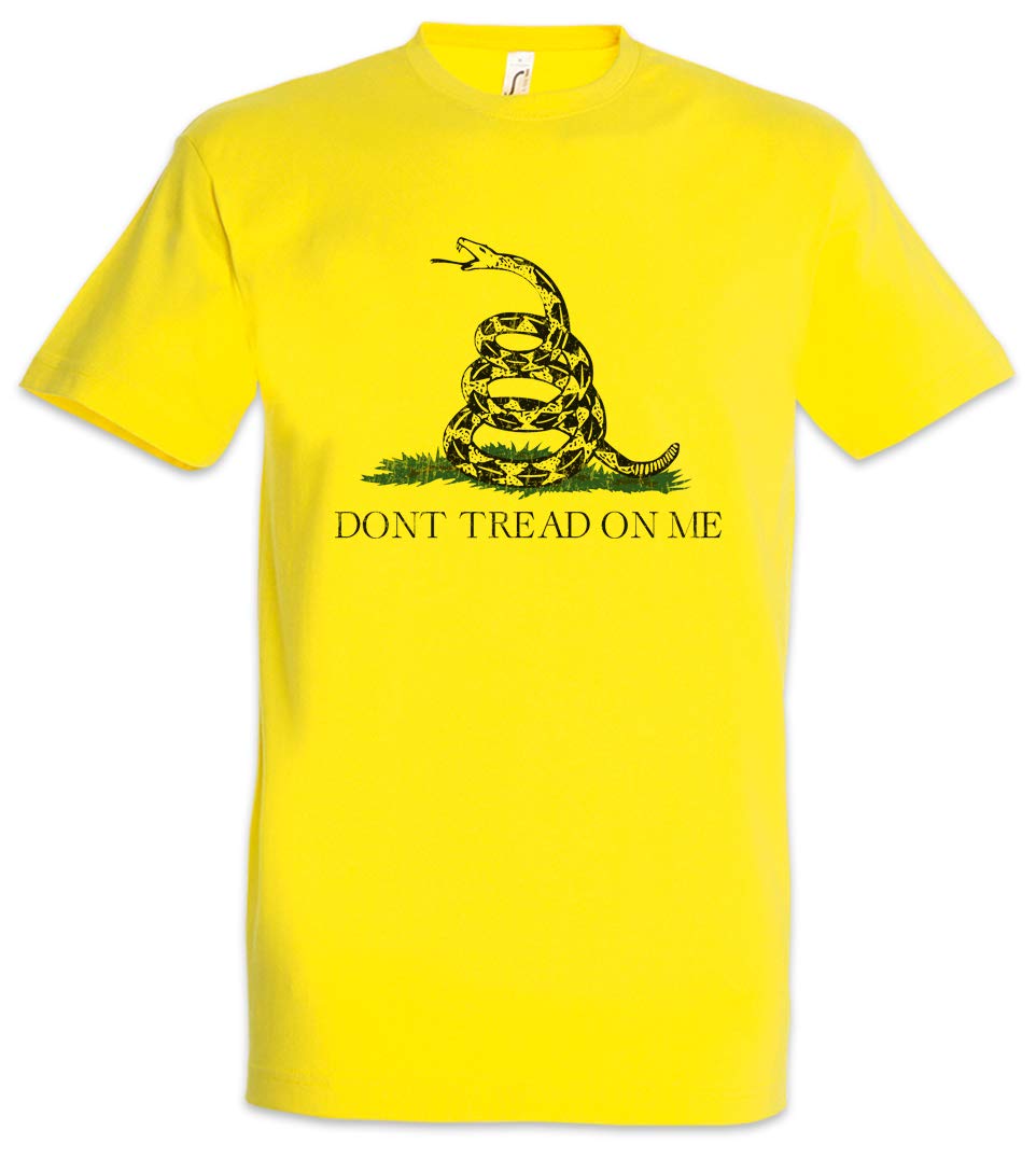 Urban Backwoods Men's Yellow Don't Tread On Me Ii T-Shirt Size M