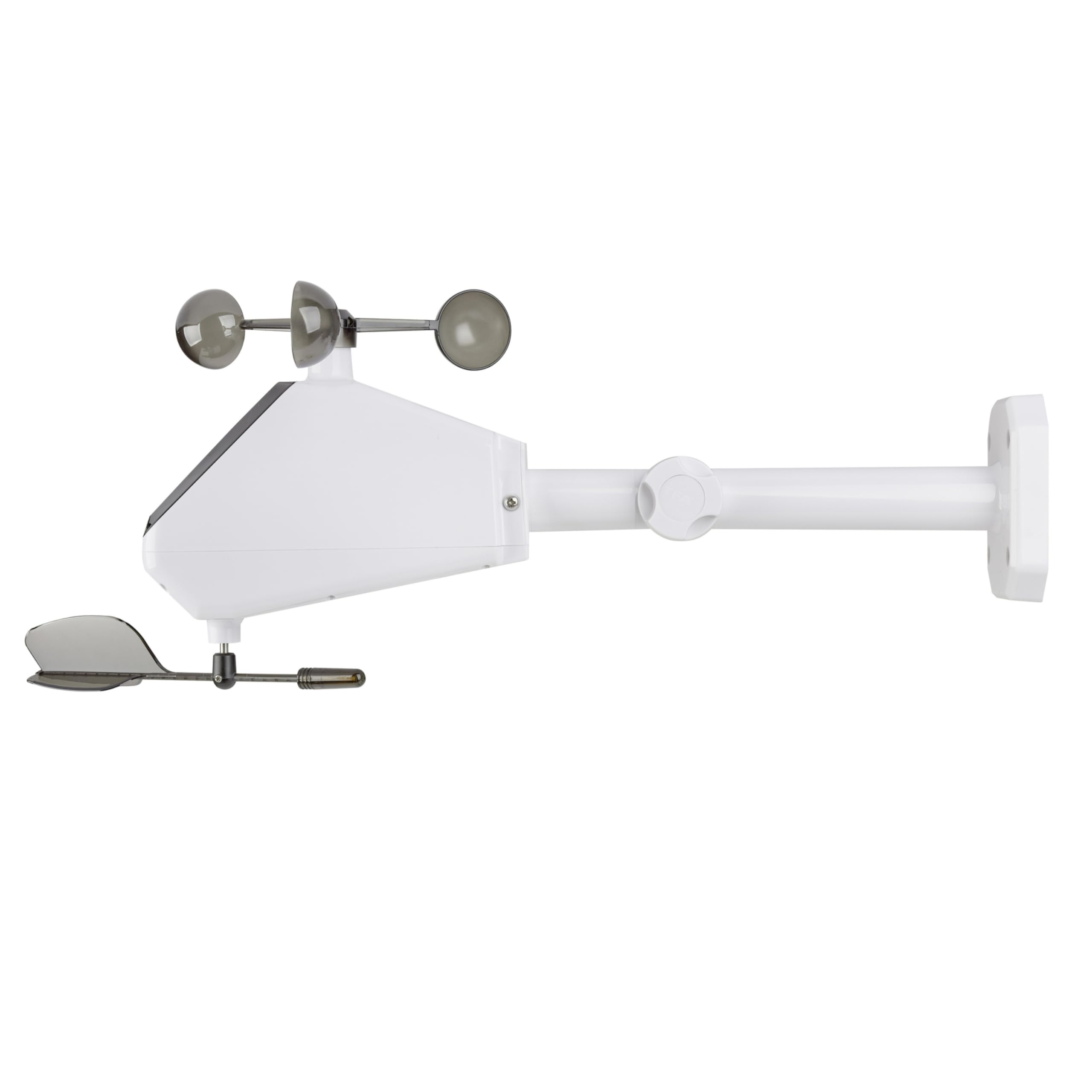 TFA Dostmann TFA-ID Windsender ID-A2, 30.3904, mit TFA.me System WLAN geeignet, Online Überwachung von Windrichtung/-geschwindigkeit, Windmesser, solar unterstützt, weiß