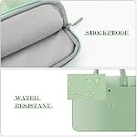 14 porte-monnaie de protection pour ordinateur portable d'inch 14 1 cm MacBook Pro M1 M2 M3 M4 M5 Ordinateur portable Notebook, Slim Lightweight ordinateur sac de transport housse avec poignée, vert
