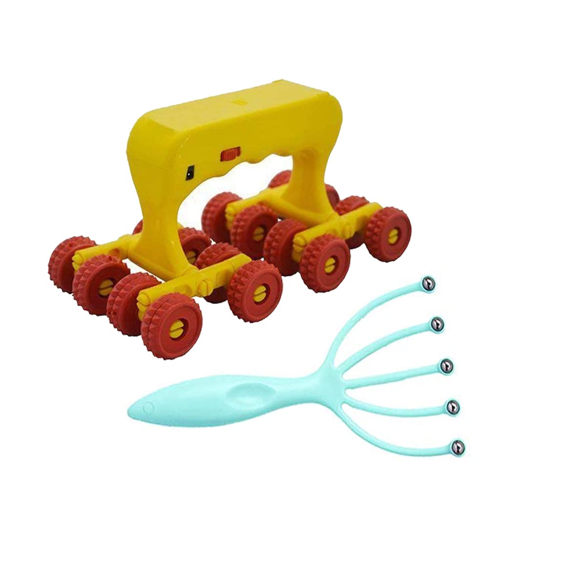 Body King Massager Health Care, Relax and enjoy yourself comfortably and Battery Powered Head Scalp Massager 5 Roller Balls for Headache Relief