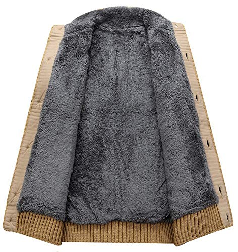 Kedera Men's Button Point Stand Collar Knitted Slim Fit Cardigan Sweater2