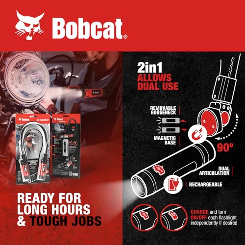 Image of CJ TECH Bobcat Rechargeable Neck Light for Reading, Crafts, and Work - Flexible LED Reading Light Around Neck with 3 Modes, Magnetic Base, Type-C Charging - LED Hand Free Work Light