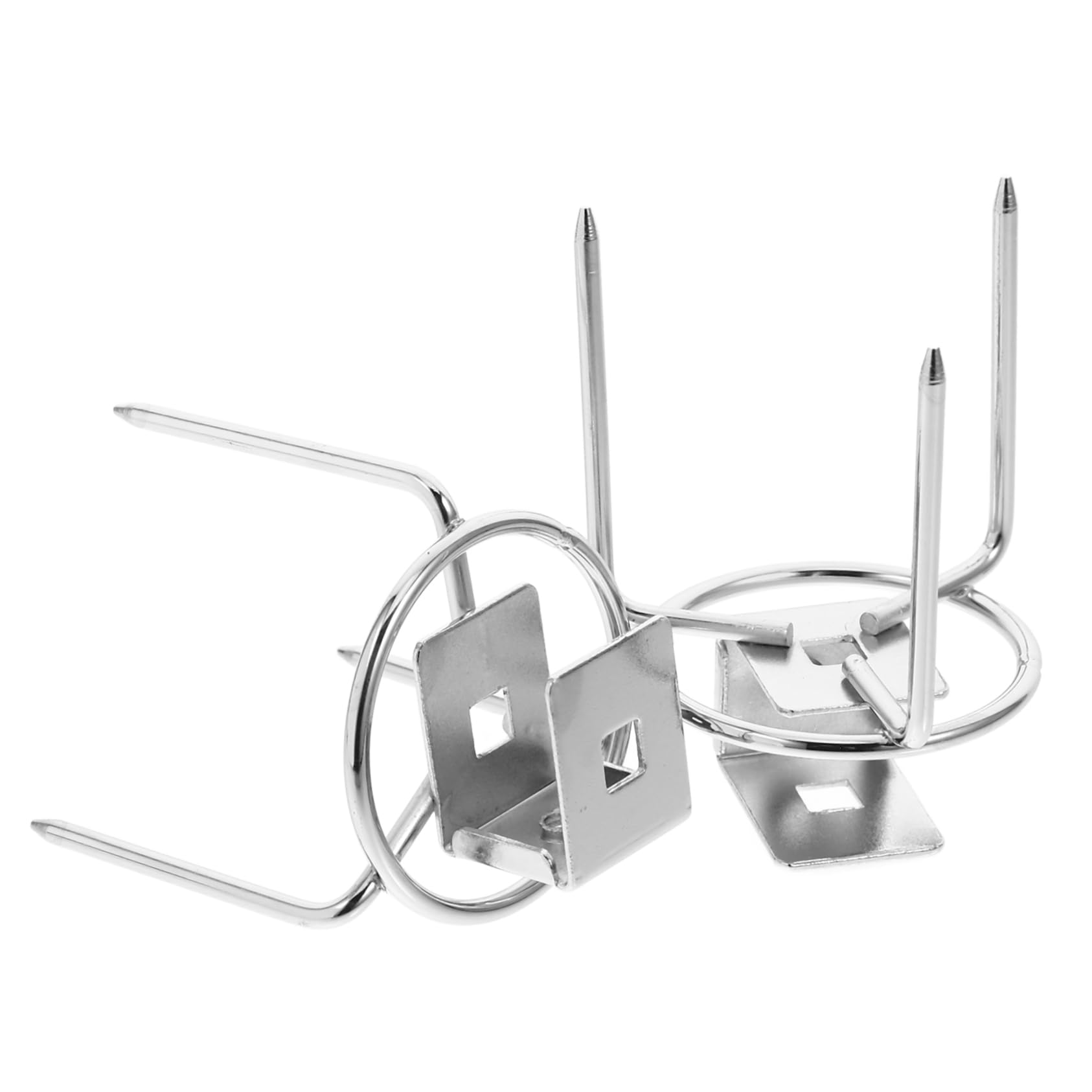 Cabilock 2pcs Heavy Duty Rotisserie Forks Stainless Steel Grill Accessories for Air Fryer Electric Oven Efficient Design for Even Cooking of Chicken Fish