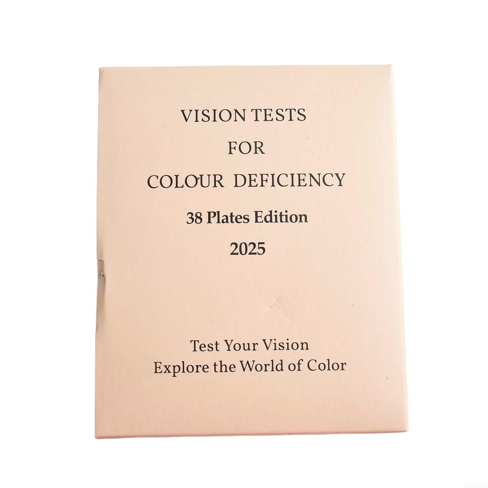 Ishihara - Libro di test di optometria con design unico dell'album, include 38 piastre di prova essenziali