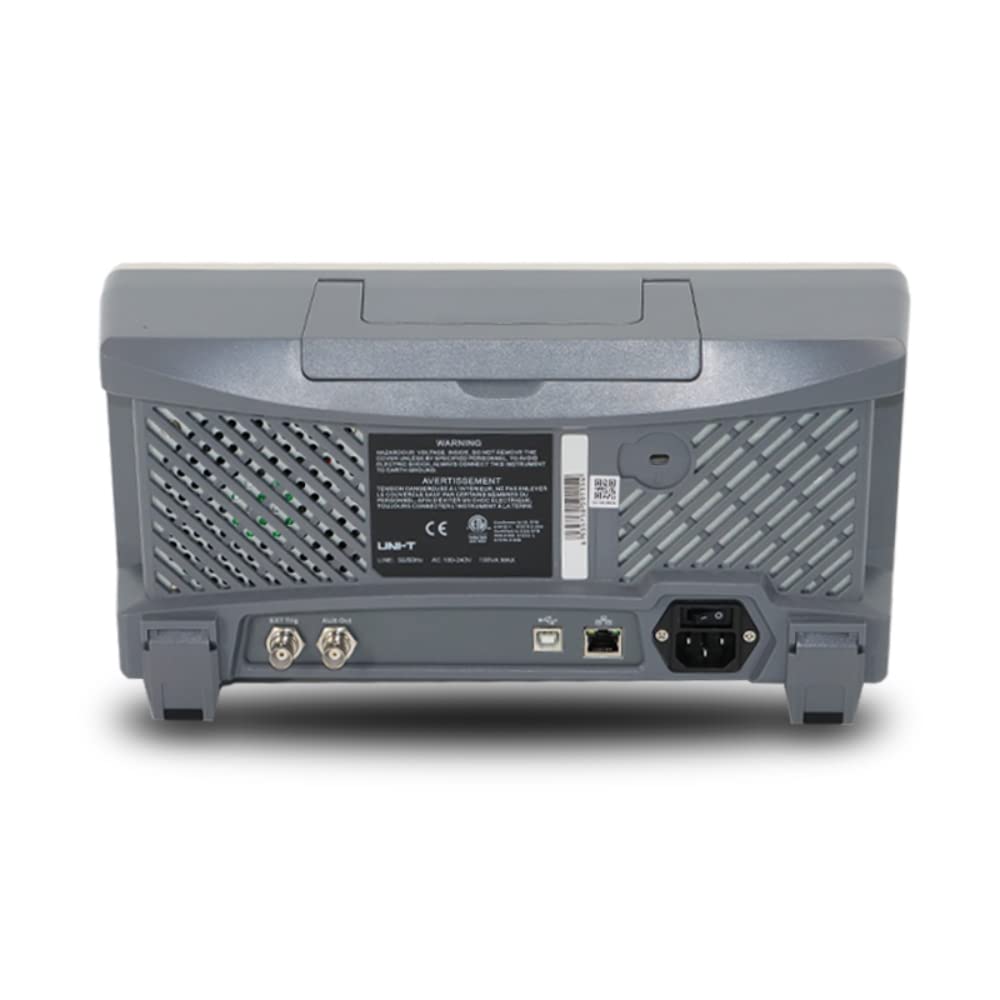 UNI-T UPO2104E - Osciloscopio digital de 4 canales, 100 MHz, 1 GSa/s, profundidad de memoria de 56 Mpts, 80000 Wfms/s, 8 pulgadas TFT LCD WVGA (800 x 480)