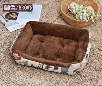 GlobalNiche? Coffee, XL 90X70X15Cm: P08 Soft Dog Beds Warm Fleece Lounger Sofa for Small Dogs Large Dog Golden Retriever Bed Husky Kennel Pet Products Xx