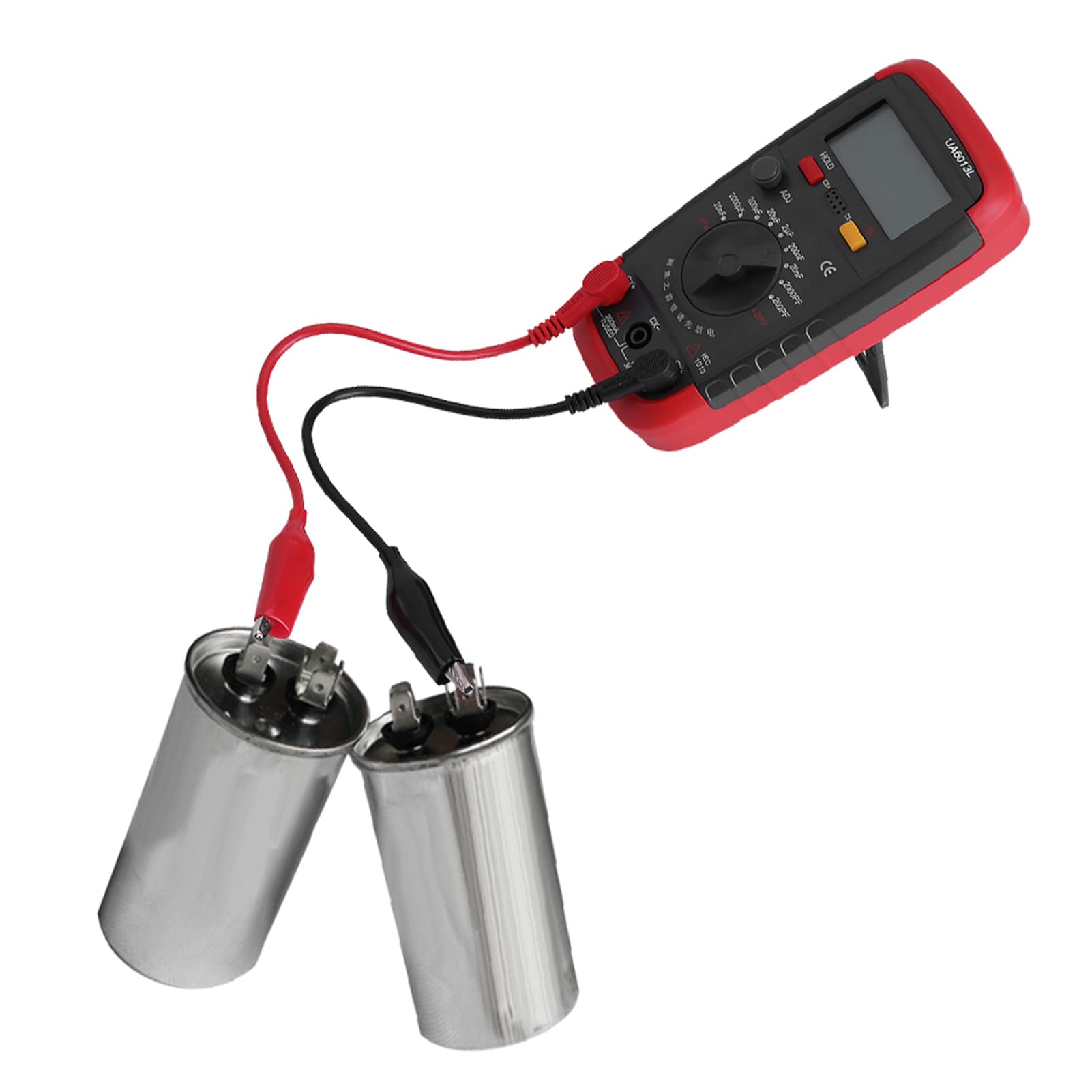 TOPINCN Medidor de Condensador, Medidor de Pantalla, Medidor de Capacitancia con 6013L Uyigao para Ua6013L, Kits de Prueba