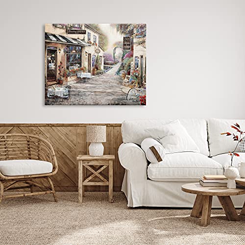 Image of Stupell Industries 'Traditional Village City Architecture'| Canvas Art | Stupell Industries | 48 x 36 Inches, Easy to Hang and Sturdy, Made in USA, by Ruane Manning