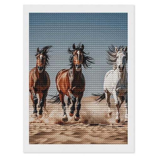 Peinture diamant 5D chevaux RLDOBOFE pour retrouver le calme et la sérénité