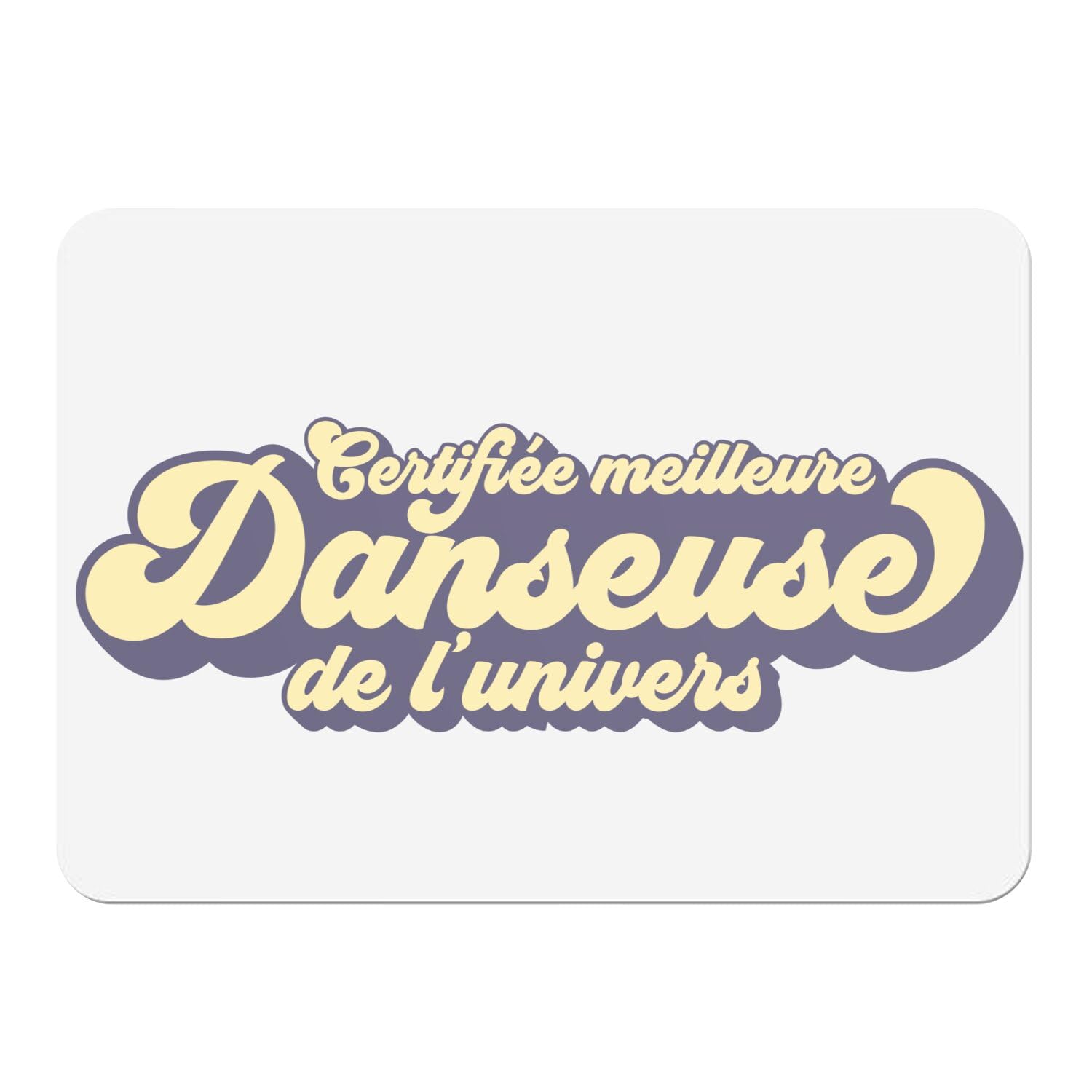 Napperons souples blancs en liège grand format cadeau passionnée danse
