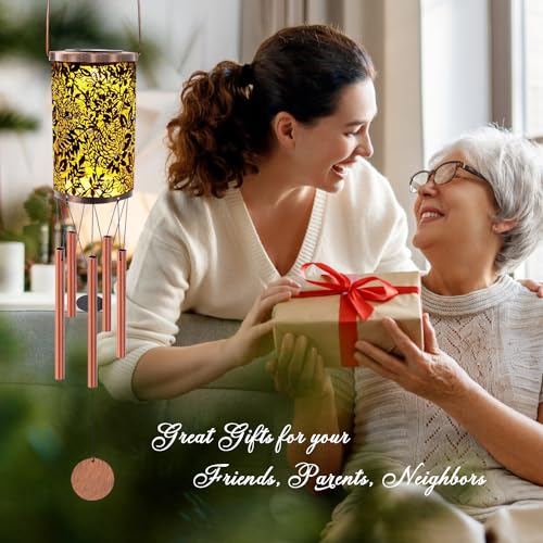 image for Howarmer Solar Wind Chimes LED Lantern Light, Solar Lanterns Outdoor G