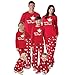Produktbild Pyjama Damen Nachthemd Schlafanzug Familien Passende Weihnachtspyjamas Set Warme Erwachsene Mädchen Junge Mama Print Nachtwäsche Nachtwäsche Mutter Tochter Kleidung Outfit Dadxl Rot