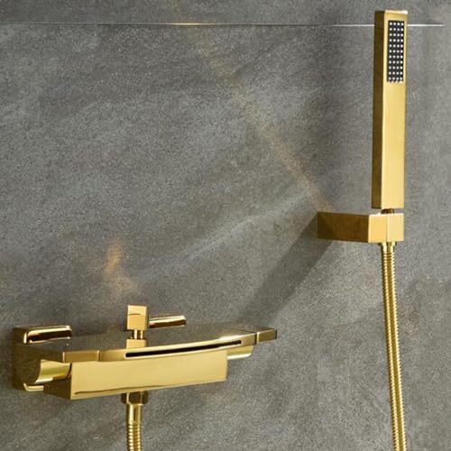 Robinet de bain cascade grand débit avec douchette amovible pour un confort total