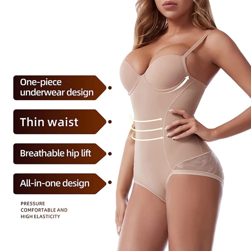 Bodysuit corset en dentelle jacquard haut de gamme avec maintien
