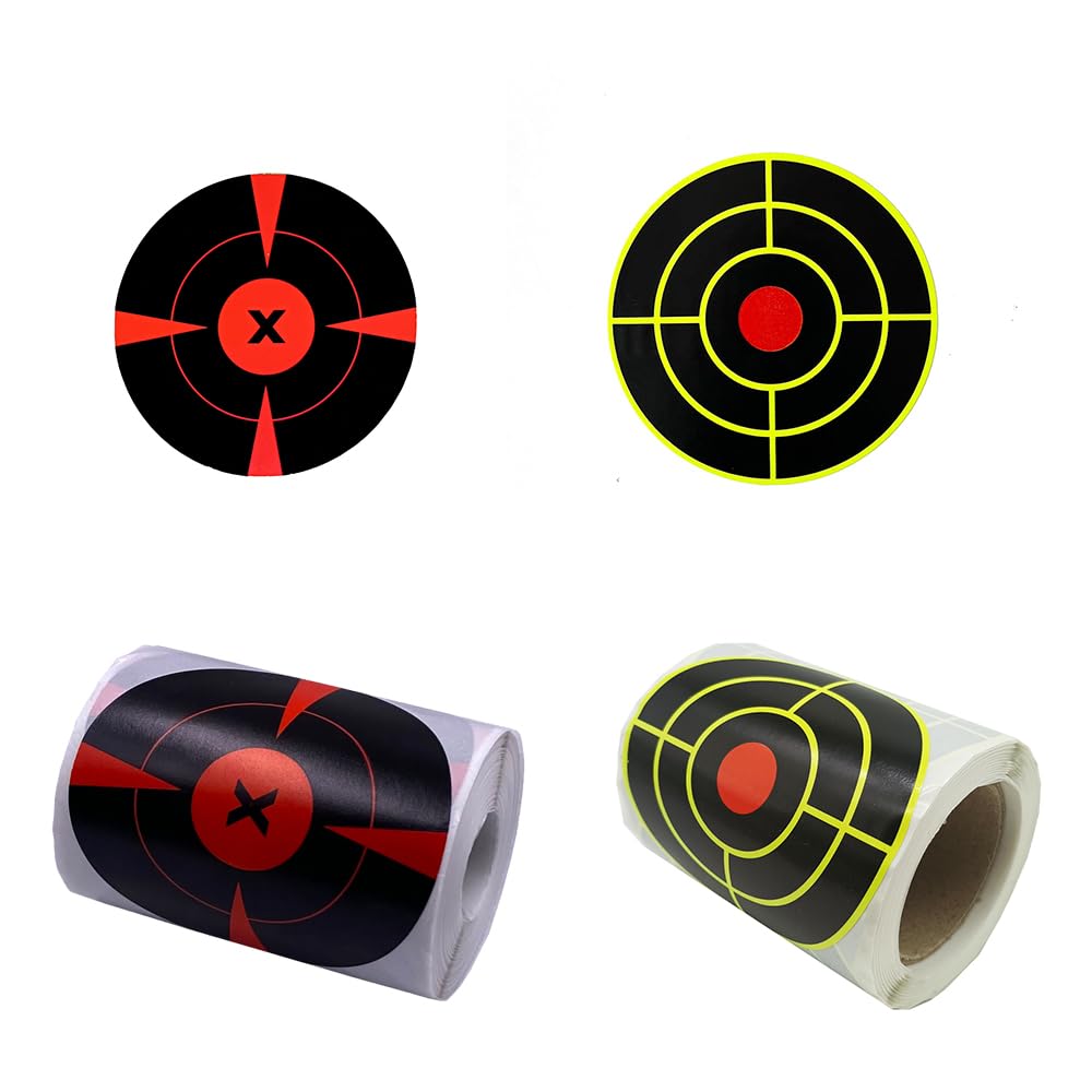 200 Pcs x 3 Inch Splatter Target Shooting Stickers Two Models Combine 100 pcs for Each