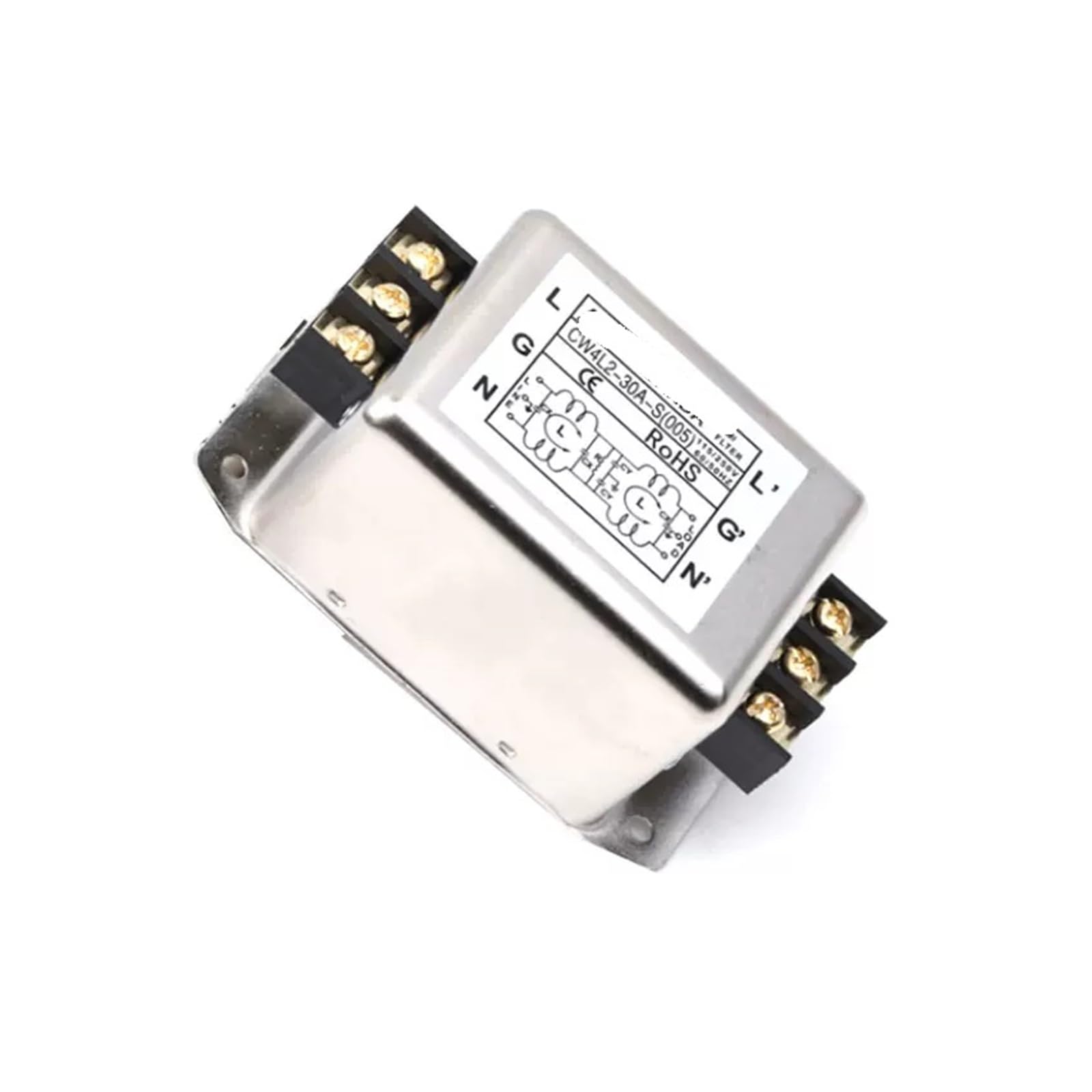 Filtre d'alimentation monophasé AC pour stopper les pannes réseau CW4L2-6A-S