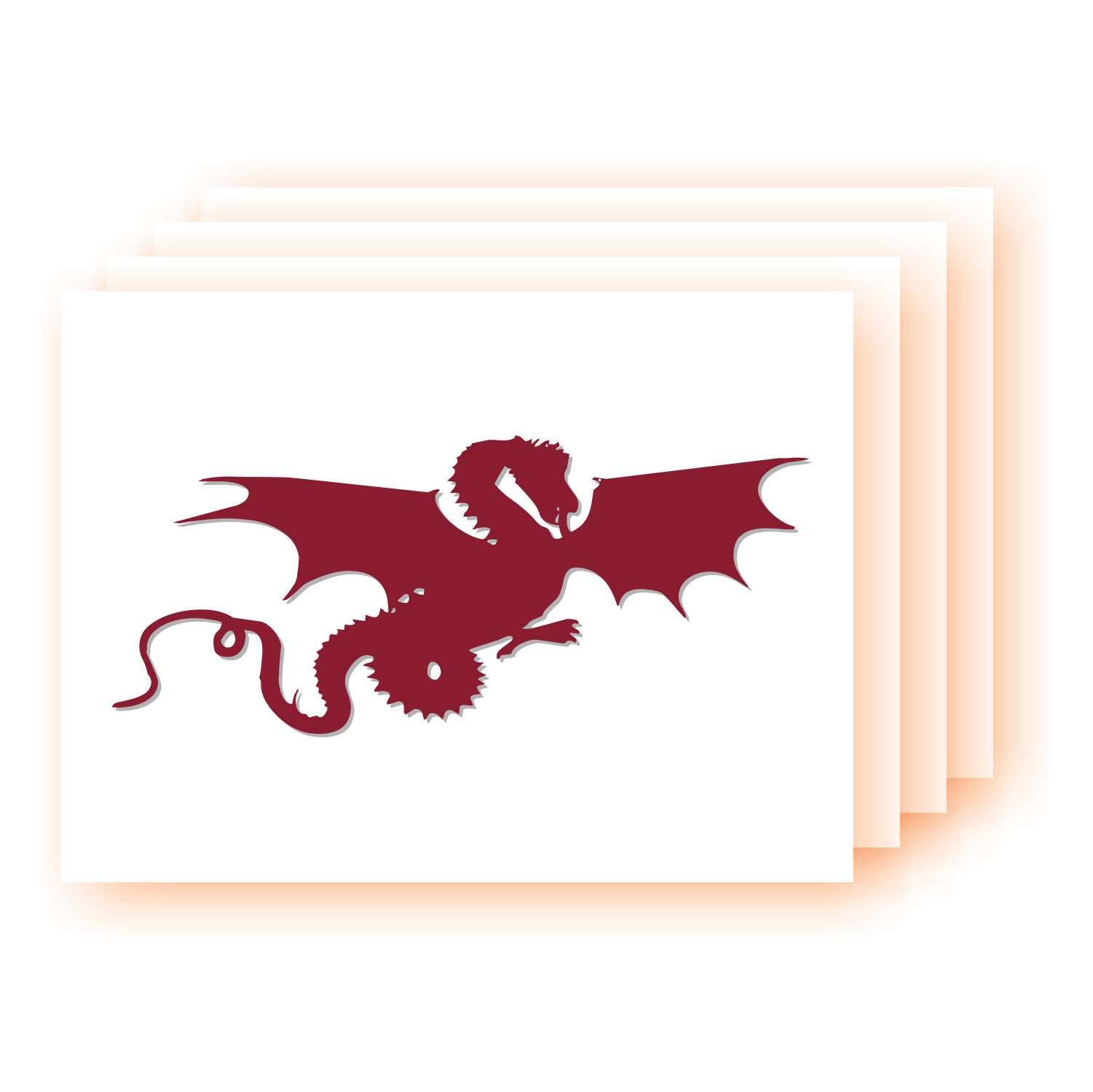 Flying Dragon XS-SMALL Vinyl Car Decal, Wall Art, Sticker, Window Decal, Wizard, Unicorn, Dragon, Mermaid, Fairytales, Princess, Mythical Creature