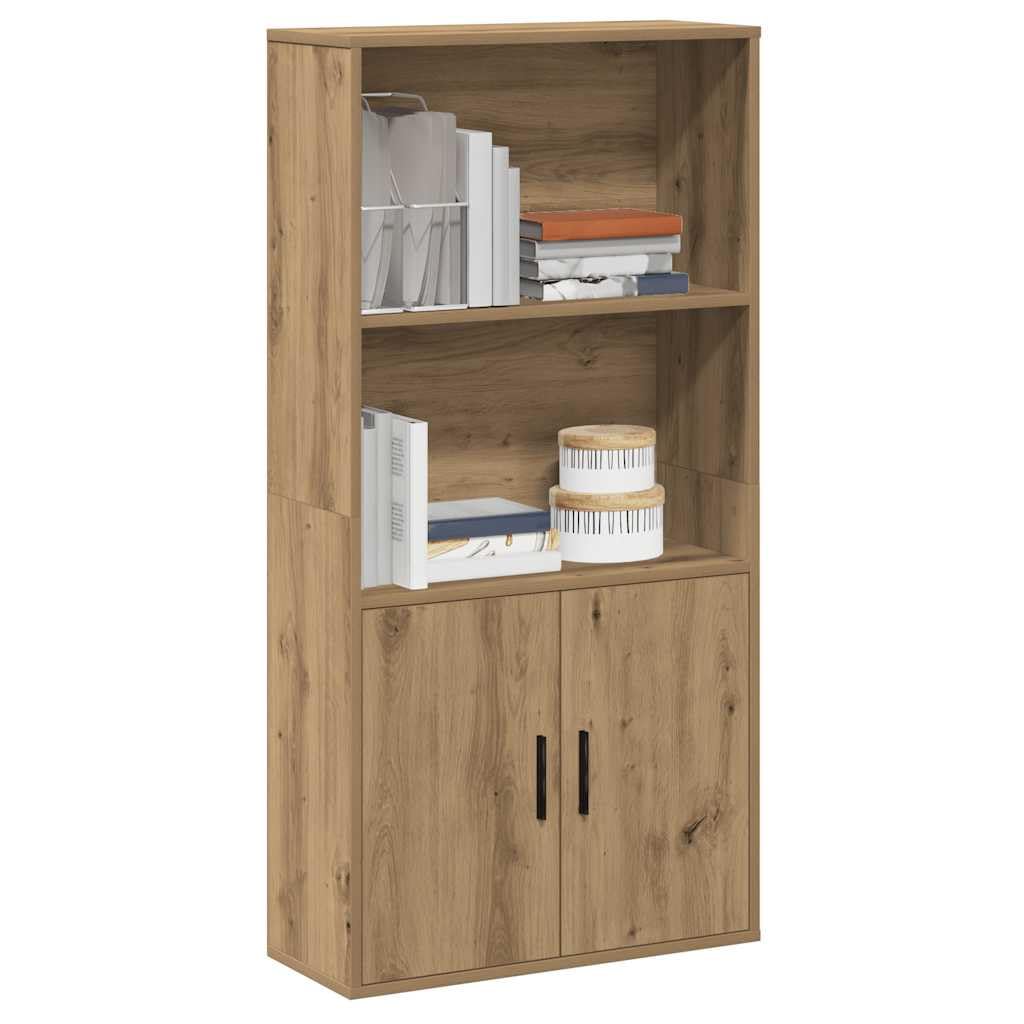 Generisch Bücherregal Artisan-Eiche 60x24x120 cm Holzwerkstoff,Möbel,Regalsysteme,Bücherregale Bücherschränke-860426