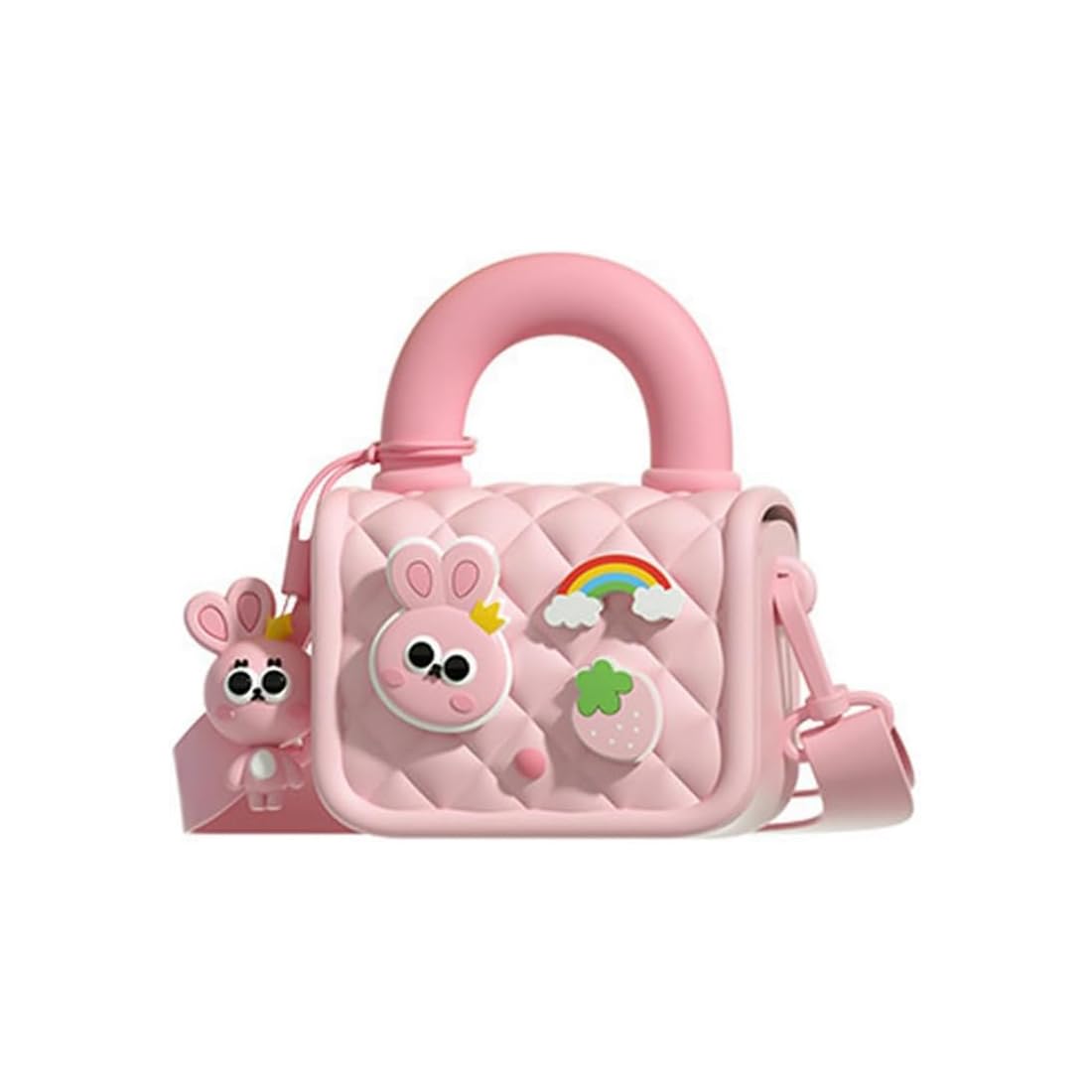 EVA Bags Dust-Proof Cute 3D Cartoon Kids Stylish Mini Hand Bag for Kids (Fondant Pink)