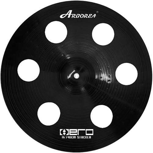 Miniatura 52 de Arborea Paquete de platillos de aleación de platillos de tambor juego de platillos de 14"/16"/18"/20" más bolsa de platillos gratis 5 piezas