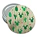 Cute Cactus with Flowers Pattern Round Rubber Non-Slip Jar Gripper Lid Opener